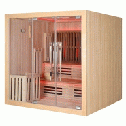 SAUNA COMBI BOREAL® ELÉGANCE PRO 6 - 200X200 INFRAROUGE + VAPEUR_3