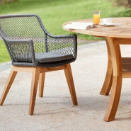 Table de jardin colosseum ø120cm – MTF – bois de teck – 2nab2204_3