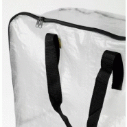 DIMPA - Sac de rangement transparent 65x22x65 cm - Contenance pour roue, affaires de sport ou vêtements_3