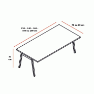 Bureau individuel Ogi M - MDD - Blanc, 120 x 70 cm, Oui_3