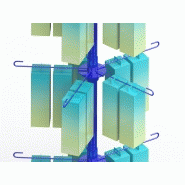 Présentoir mobile tournant ou fixe - 25 broches - métal avec réglage des étages et pince pour sérigraphie_3