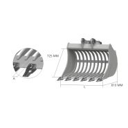 Ve73 godet squelette et claire-voie - Cangini - 800 mm - Acier à haute résistance_3