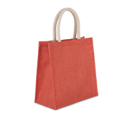 Sac réutilisable style cabas en toile de jute - grand modèle - Réf: KI0274 - Marque: Kimood_3