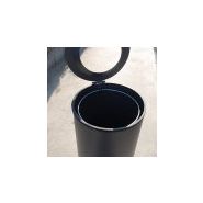 Cendrier poubelle - Frepat Urban Equipment - acier Corten ou galvanisé - Ø 195 mm - finition oxydée ou thermolaquée_3