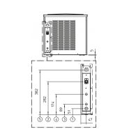 Appareil de production de glace en grains finition inox