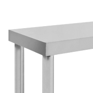 Vidaxl étagère de table de travail 2 niveaux 120x30x65 cm inox 51193_3