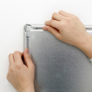 Cadre clic clac mural anti-feu A2 - Réf : VAC952AF - Aluminium anodisé avec protection anti-reflet non feu B1_3