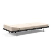 Innovation Living - Canapé design PURI convertible lit 195x80 cm en tissu Argus Natural avec table en chêne_3