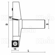 Xw190.100.Ru - Fraise à plaquette - Sistemi S.R.L. - Diamètre 100 - PKD pour plastique_3