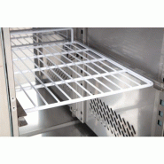 Comptoir de préparation réfrigéré GN avec pare-haleine Série U 2 portes CT393 Polar_3