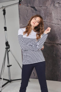 T-shirt breton à manches longues - Réf: FR134 - 100% coton jersey, unisexe, col rond_3