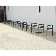 Arceau vélos avec signalétique - Réf : 204014.Gpro - Tube acier Ø50 mm - 2 finitions disponibles_3