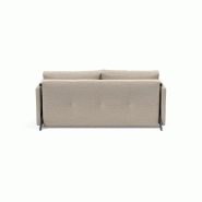 Canapé design convertible Cubed 02 Arms - Innovation Living - Lit 160x200 cm - Tissu Blida Sand Grey_3