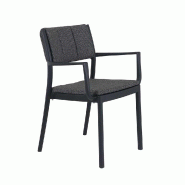 Rocco - Fauteuil empilable en polypropylène noir_3