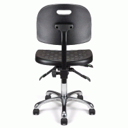 Siège technique polyuréthane asynchrone So Monza - roulettes, accoudoirs réglables 3D, garantie 3 ans_3