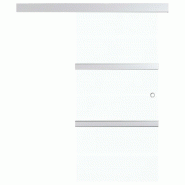 Vidaxl porte coulissante butées souples verre esg aluminium 76x205 cm 288061_3
