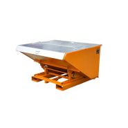 Bac basculant automatique 4A / S4A - Vidage décalé au-dessus d'un conteneur - Étanche à l'huile et à l'eau_3