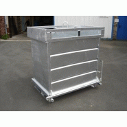 Benne à fond ouvrant (BAFO) - 2000 litres - Fabrication française - Finition laquée et nombreuses options_3