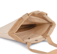 Sac shopping en coton et fils de jute tressée - Kimood - Réf: KI0294 - 750 g/m²_3