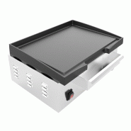 Plancha électrique lisse en FONTE - L 430 mm | Buffalo - CU966_3