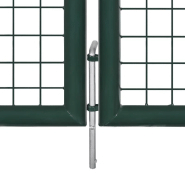 Vidaxl portail de clôture acier 306x150 cm vert 42979_3