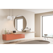 Miroir rond infrarouge 500W Fulkorn - radiateur design anti-buée et performant avec technologie nanotechnologique_3