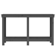 Vidaxl banc de travail gris 140x50x80 cm bois de pin massif 822508_3