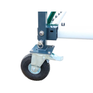 But de foot à 11 transportable en aluminium - Profil ovoïde 120x100mm - Dimensions 7.32m x 2.44m - Lest intégré et kit roues 360°_3