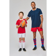 Maillot de rugby manches courtes unisexe PROACT - Réf: PA4027 - 100% polyester, ultra résistant et respirant_3