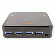ROLINE Commutateur manuel 4 PCs, 4 ports USB 3.2 Gen 1_3