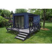 Studio de jardin 20 m² - maison de jardin avec ossature bois et bardage rouge - modifiable et isolé_3