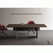 Table de réunion rectangulaire Sile - Bralco - Noyer_3