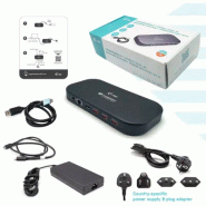 Thunderbolt 3/USB-C Dual 4K Docking Station + USB-C to DisplayPort Cable (1,5 m) + Power Delivery 60_3