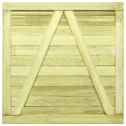 Vidaxl portail de jardin bois de pin imprégné 100x100 cm 45333_3
