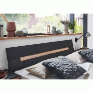 Cadre de lit GIRBO 180 x 200 cm - Graphite et Chêne Artisan - Style contemporain avec tête de lit incluse_3