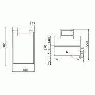 Chauffe-frites - 1,17 kW - 1x GN 1/2 - Mario 700 | GGM -WK473_3
