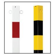 Pot60prb - barrière à chaîne poteaux métalliques - signals - l 70 x l 70 mm, ø 60 mm_3