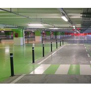 Potelet à mémoire de forme - A-Flex B - Plaque 160×160 mm - Fixation par 4 taquets métalliques_3