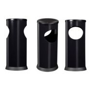 Réf. 58945 Kipso - Cendrier corbeille étouffoir 0,25L/17,5L - Rossignol - Noir graphique - Fabrication française_3
