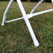 Lot de 6 chaises pliantes de réception ajourées - usage intérieur/extérieur - structure acier et assise en PEHD - résistantes aux UV et à l'humidité_3