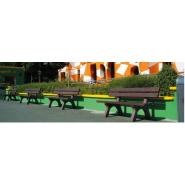 Banc public en plastique recyclé hanit - PICADILLY - 7 coloris disponibles - 200 cm et 150 cm_3