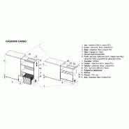 Caisson hauteur bureau maxi rangement - MDD - Blanc, Non, Gauche_3