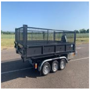 Plateau ridelle en acier ou aluminium - AP3.5-3 - Hauteur axe de préhension 1425 mm - Berce IPN 180 renforcée_3