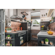 Petite maison moderne et mobile avec aménagement haut de gamme