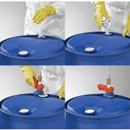 Coupleur pour cuves IBC avec ressorts inox et sortie pas gaz