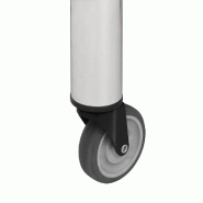 Vidaxl table de travail de cuisine avec roues 60x45x85 cm inox 51632_3