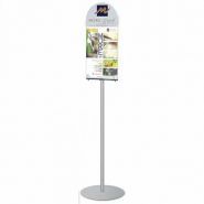 2032 - Porte-visuel de comptoir Afix Diffusion - Hauteur totale 145 cm - Mat A4 avec fronton_3