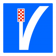 Panneau de signalisation C26B - Voie de détresse à gauche_3