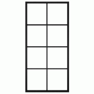 Vidaxl porte coulissante aluminium et verre esg 90x205 cm noir 288065_3