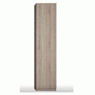 Composition lit escamotable Vertigo chêne naturel - largeur 311 cm - couchage 160x200 cm - gain de place avec colonnes de rangement_3